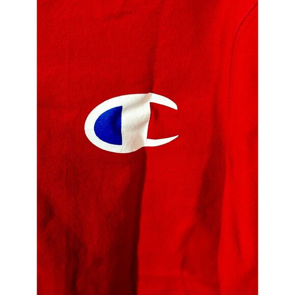 Champion C Logo Red Short Sleeve T-Shirt | Size Medium | Great Condition - Picture 3 of 3